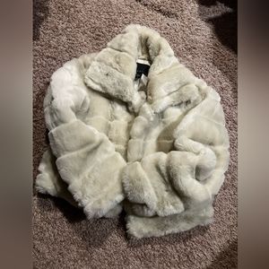 Attention Large Faux Fur Coat